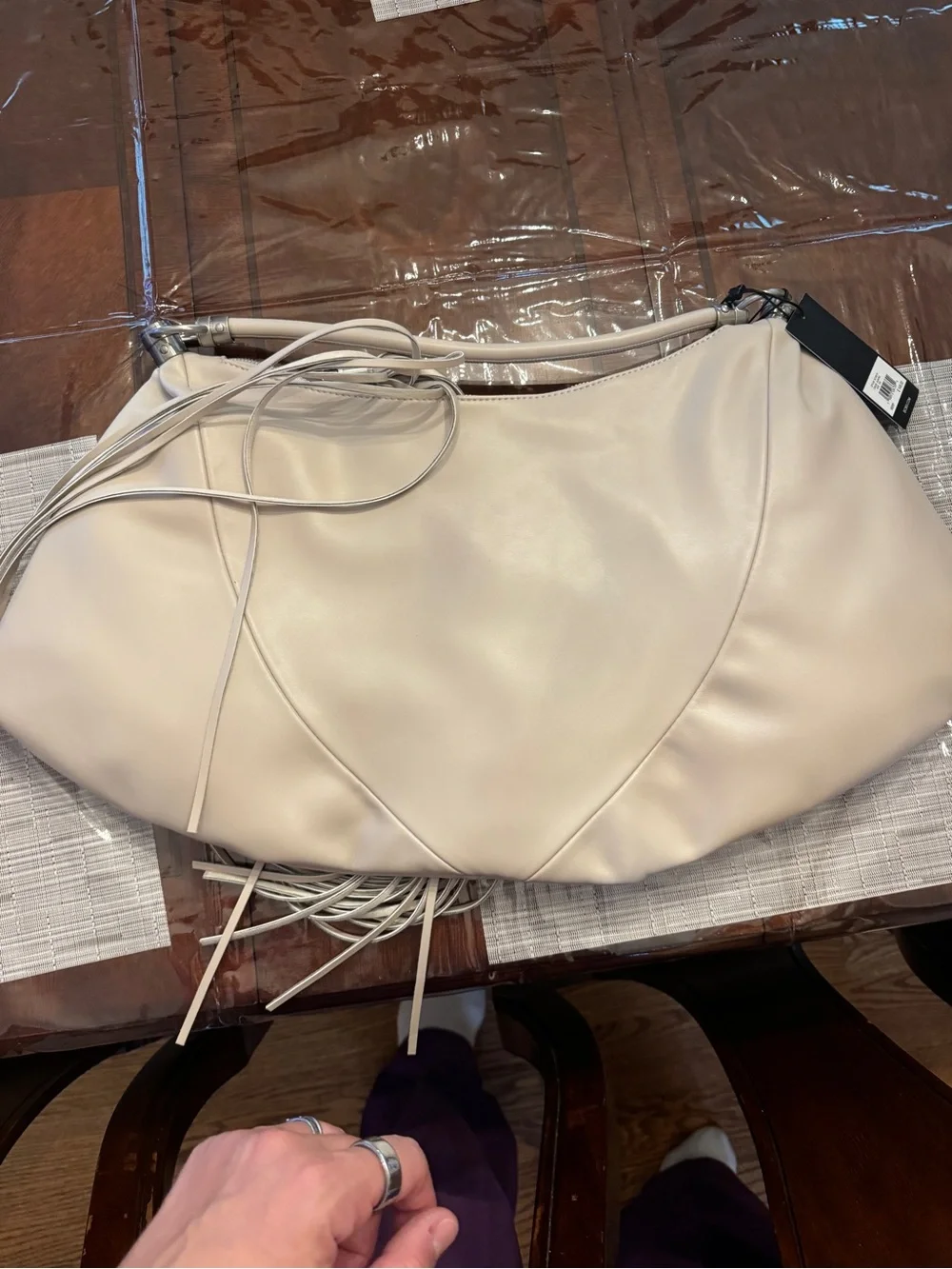 BCBG Women's Shoulder Bag in Almond